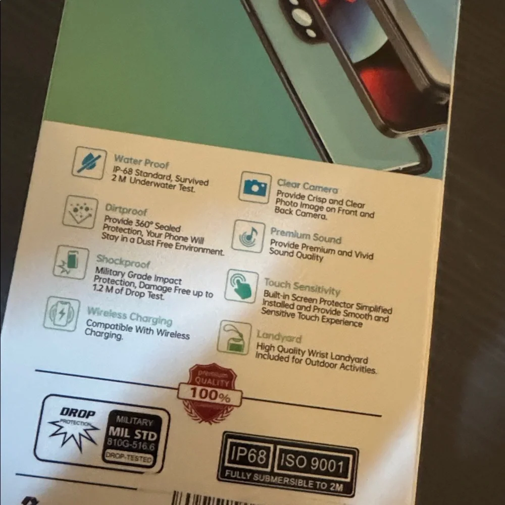 iPhone 16 Pro Waterproof, Screen‎ &Camera Protector drop/Shockproof 6.3